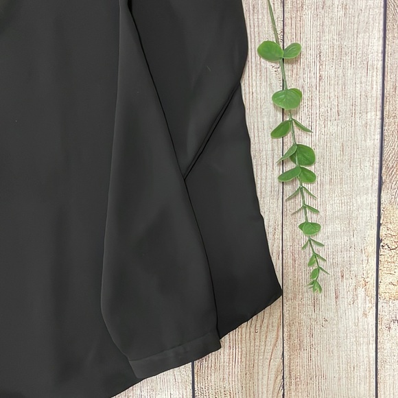 🌸 Clearance! 🌸 Forever21 Black Formal Long Sleeve Blouse/Shirt Size S - Picture 5 of 10